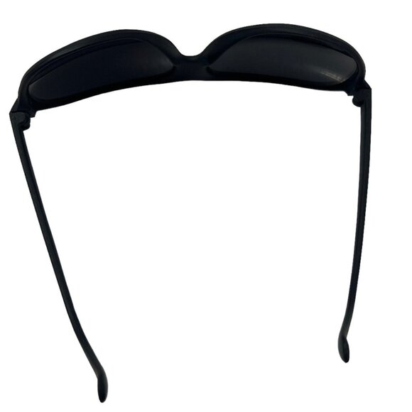 Vintage Aviator Sunglasses Black Plastic Retro 90's UV Protection Gray Lenses - Picture 6 of 8